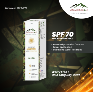 Analogicals – SunScreen SPF 70 – 100ml